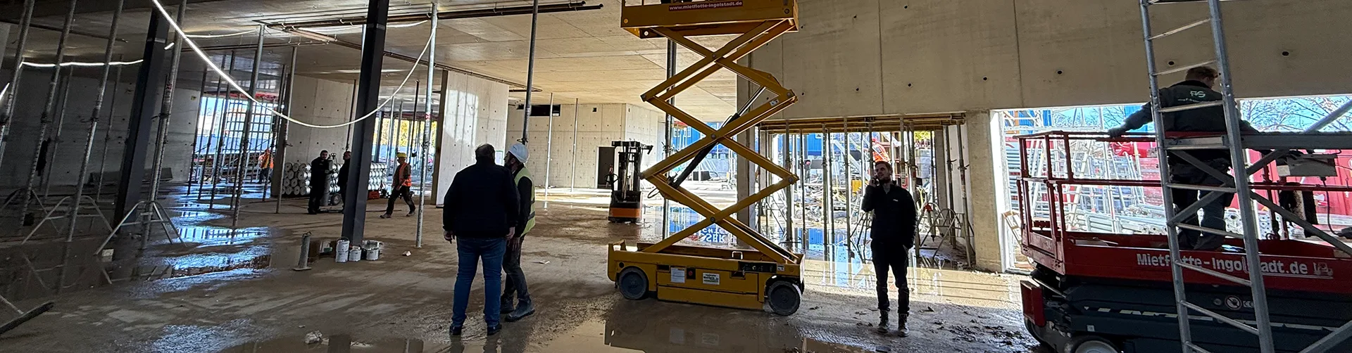 Baustellenbild, es geht voran