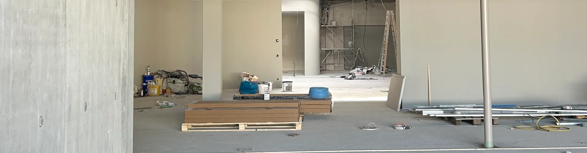 Baustellenbild, Gebäude innen, März 2026